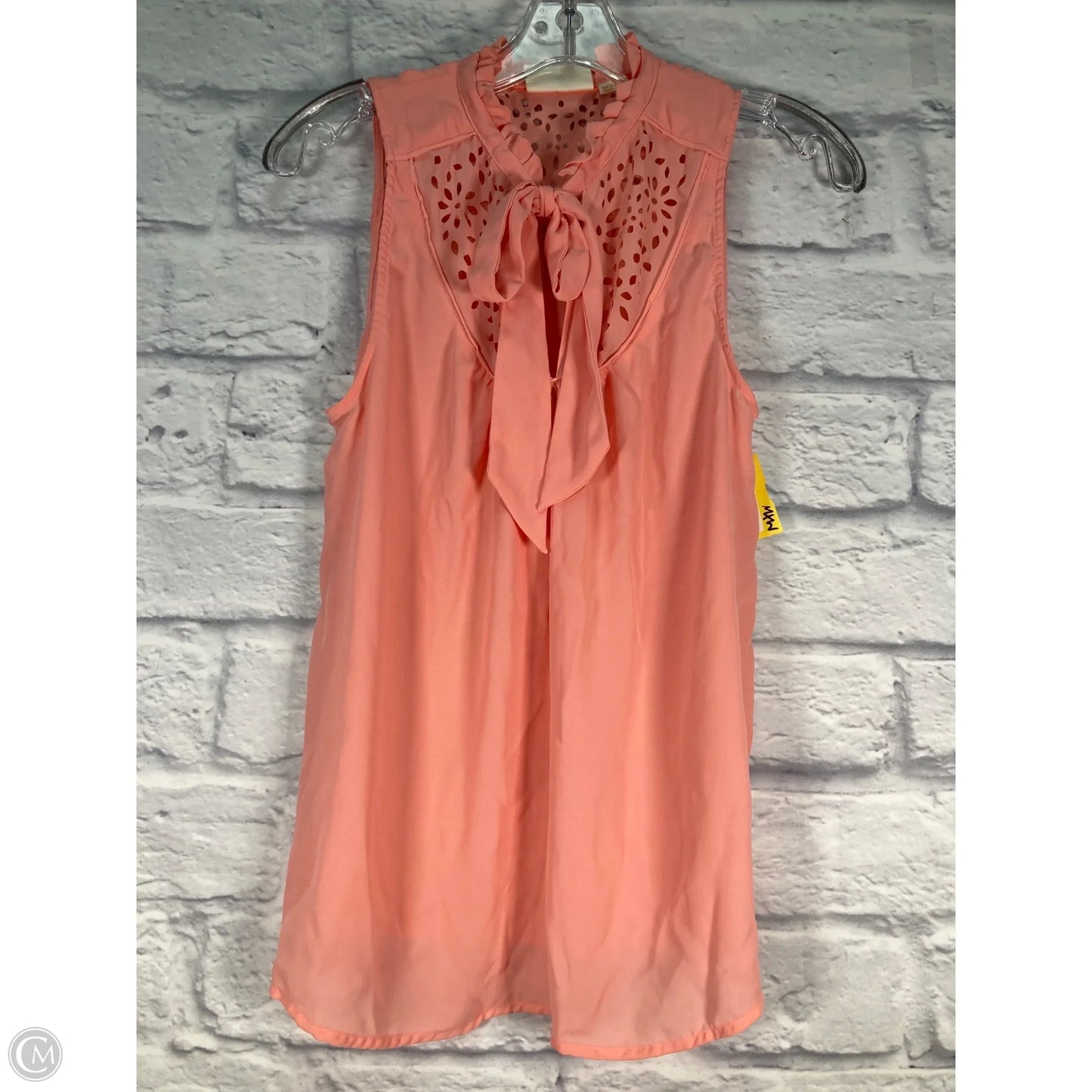 Top Sleeveless By Maeve In Peach, Size: M
