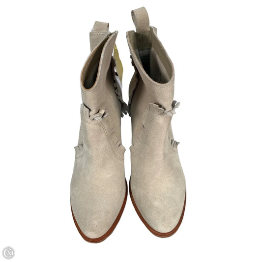 Boots Ankle Heels By Joie In Tan, Size: 5.5