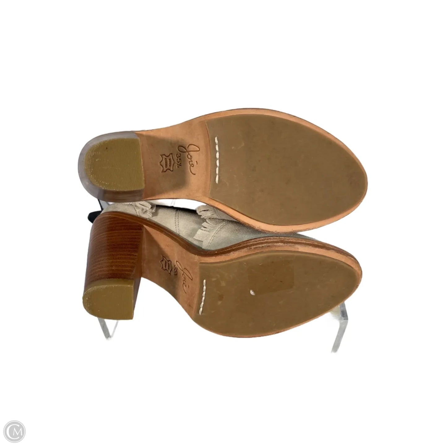 Boots Ankle Heels By Joie In Tan, Size: 5.5