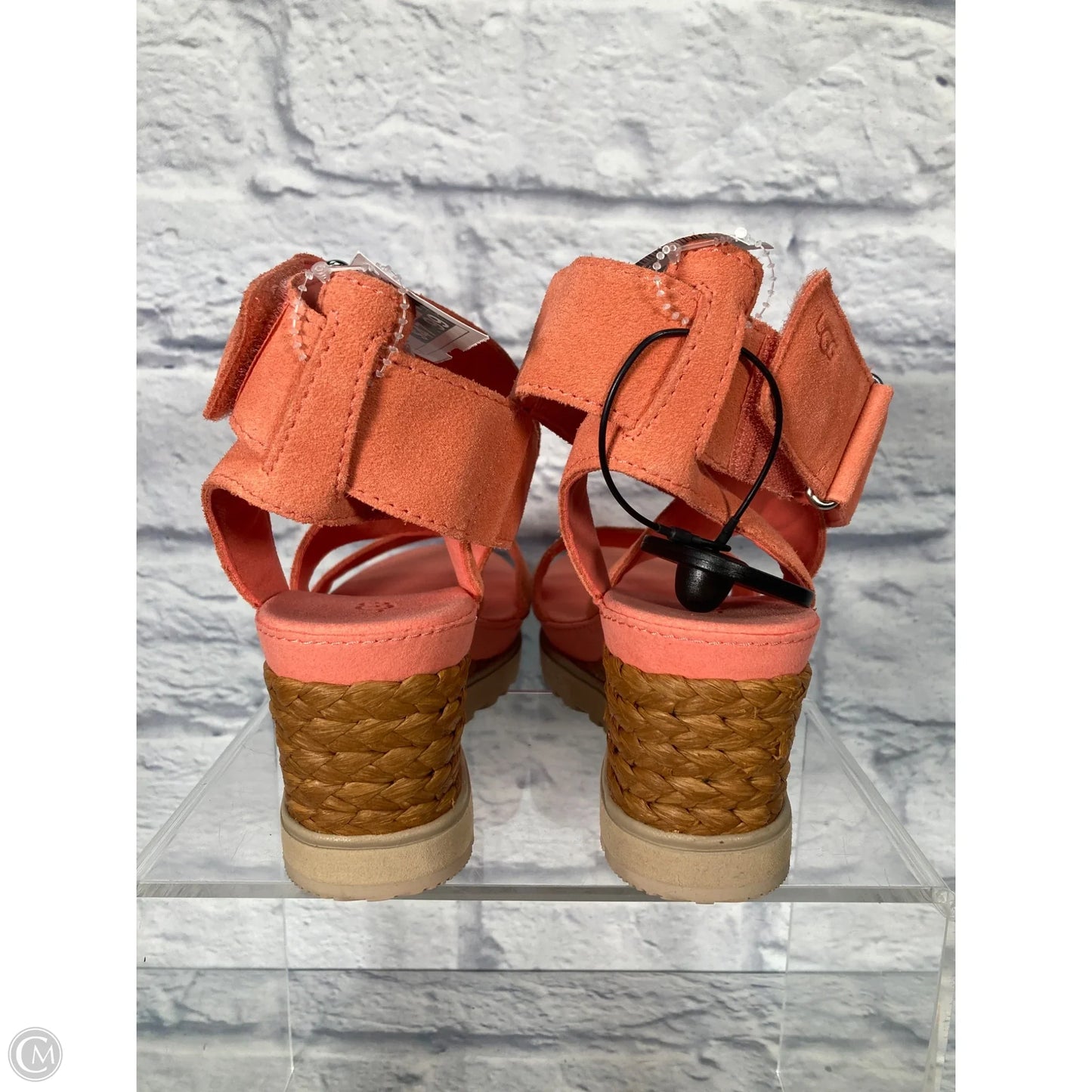 Sandals Designer By Ugg In Orange, Size: 10