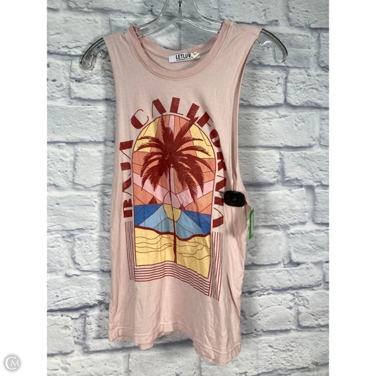 Tank Top By Anthropologie In Pink, Size: Xs