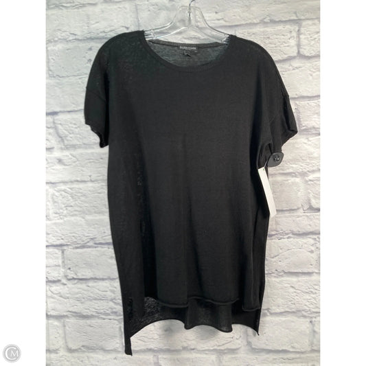 Tunic Short Sleeve By Eileen Fisher In Black, Size: Lp
