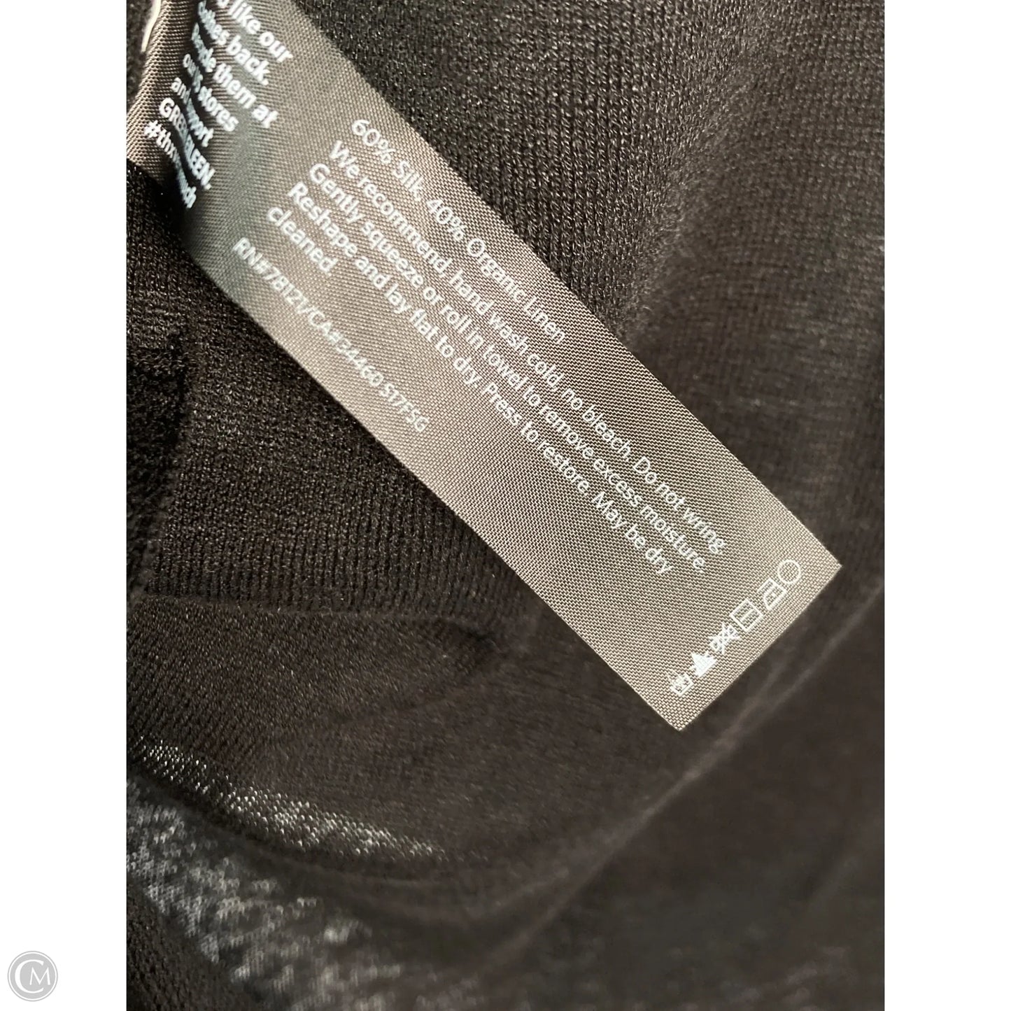 Tunic Short Sleeve By Eileen Fisher In Black, Size: Lp