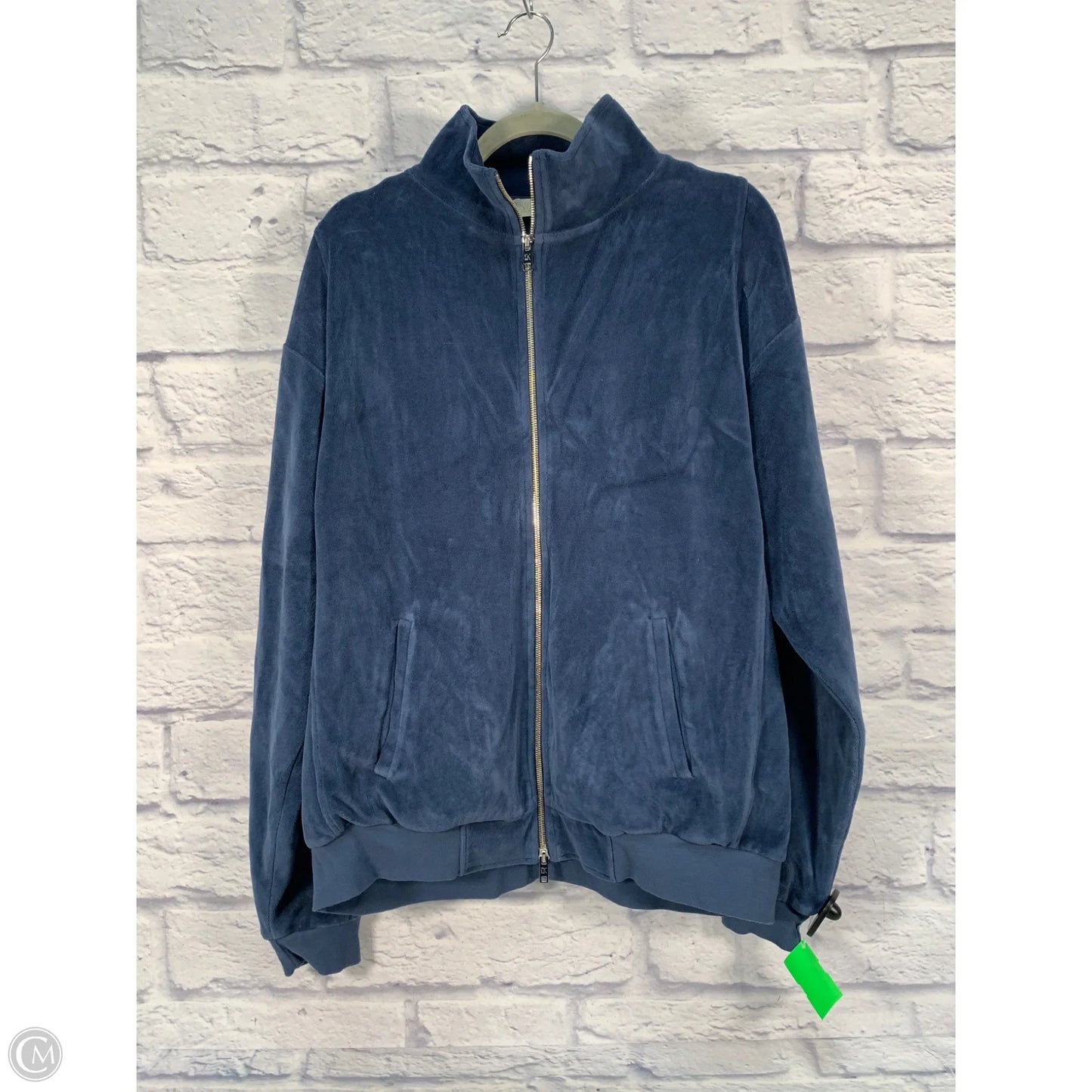 Sweatshirt Collar By Clothes Mentor In Blue, Size: M