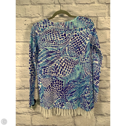 Sweater Designer By Lilly Pulitzer In Blue & White, Size: Xxs