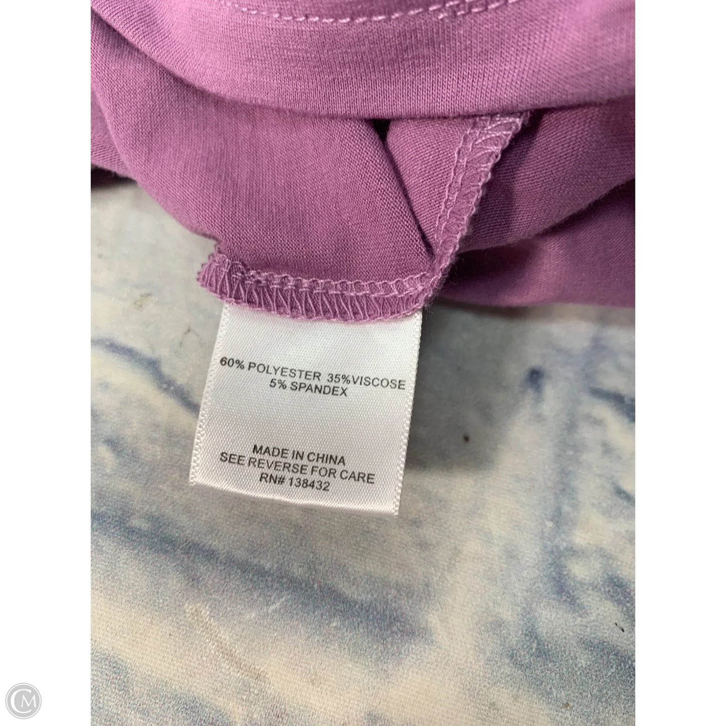 Athletic Top Short Sleeve By Clothes Mentor In Purple, Size: Xxs