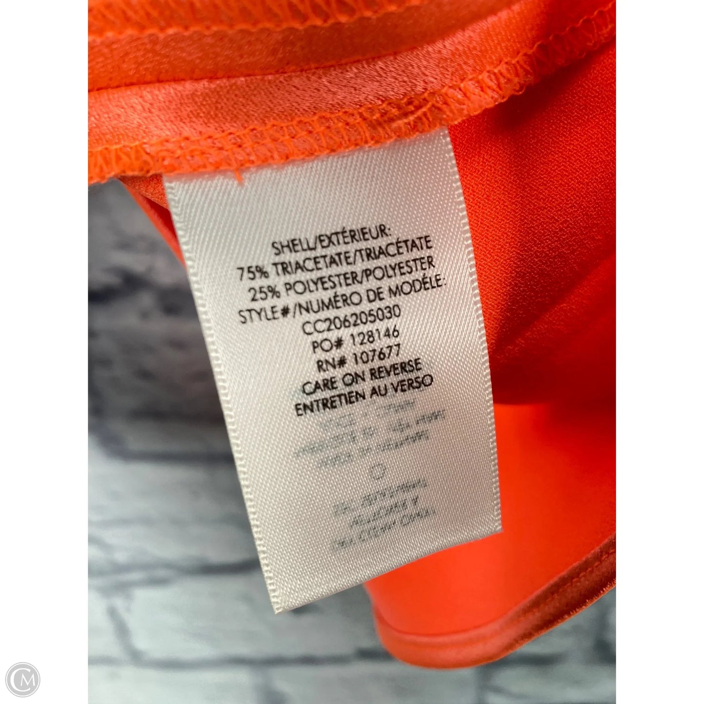 Top Sleeveless Designer By Alice + Olivia In Orange, Size: L