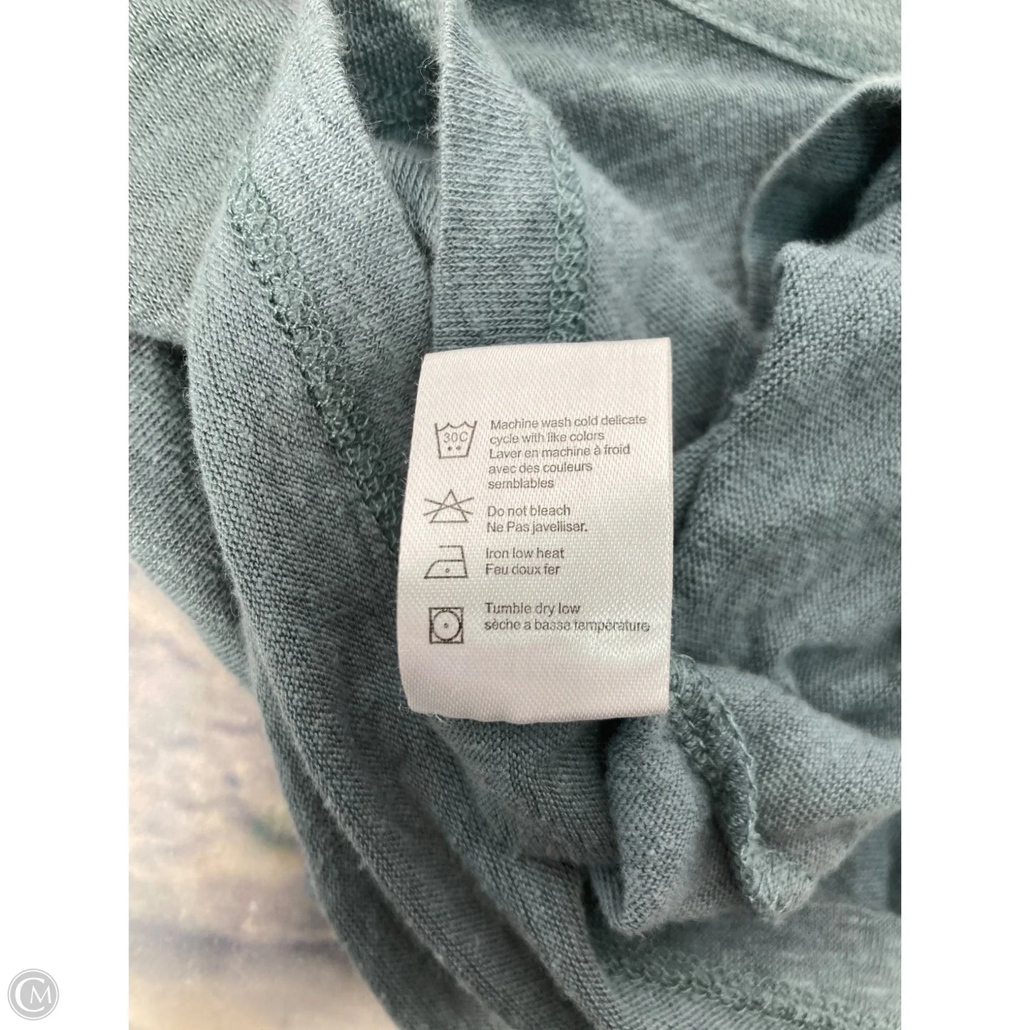 Top Short Sleeve Basic By Anthropologie In Green, Size: Xl