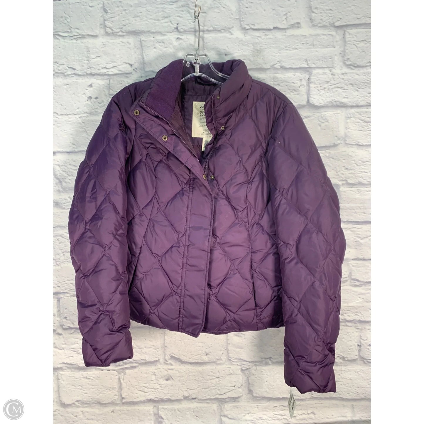 Jacket Puffer & Quilted By Eddie Bauer In Purple, Size: S