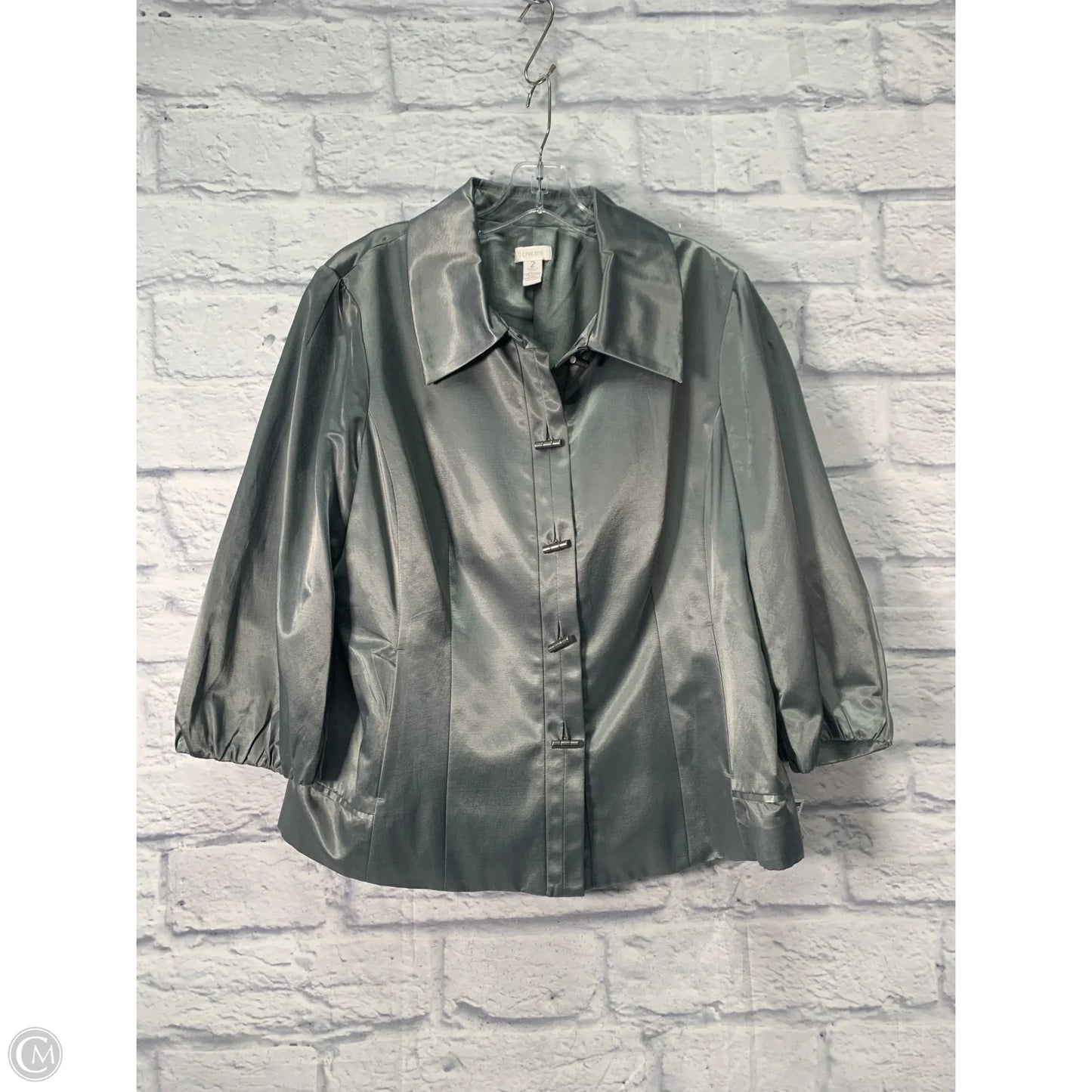 Jacket Other By Chicos In Grey, Size: L