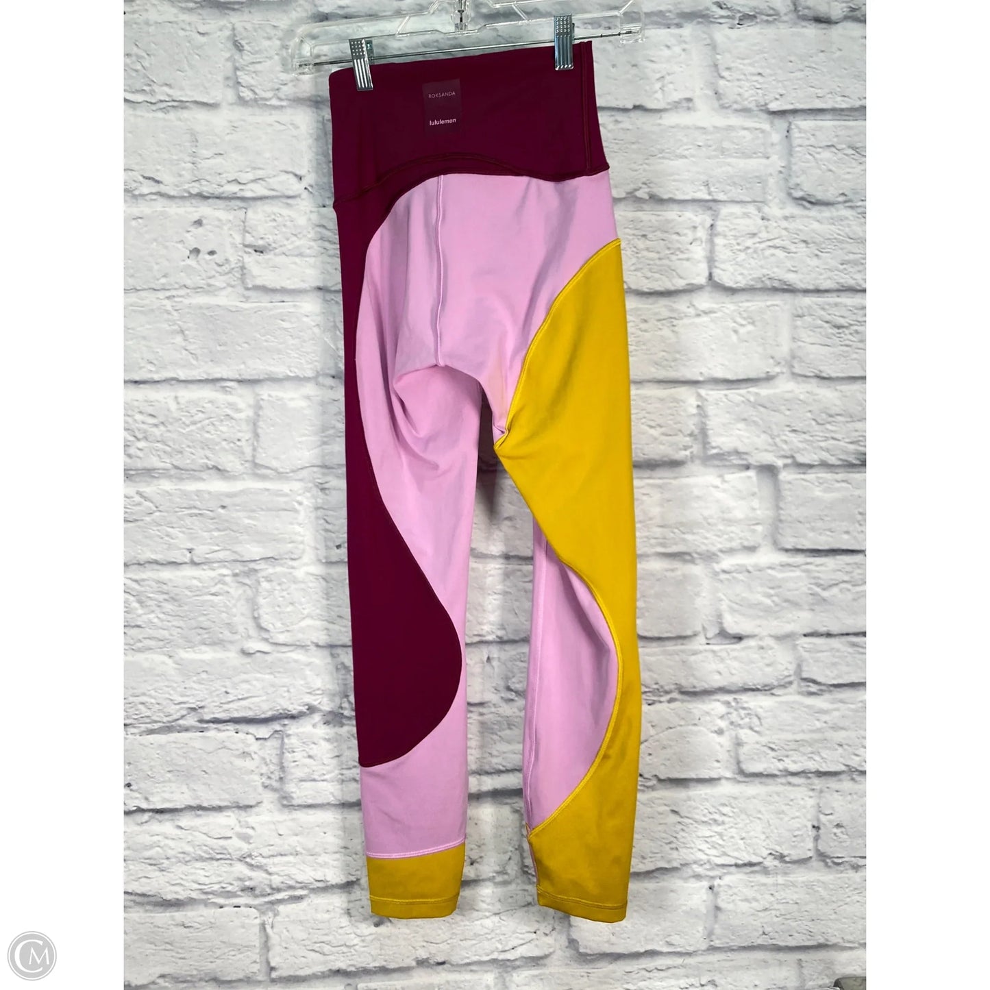 Athletic Leggings By Lululemon In Purple & Yellow, Size: 4