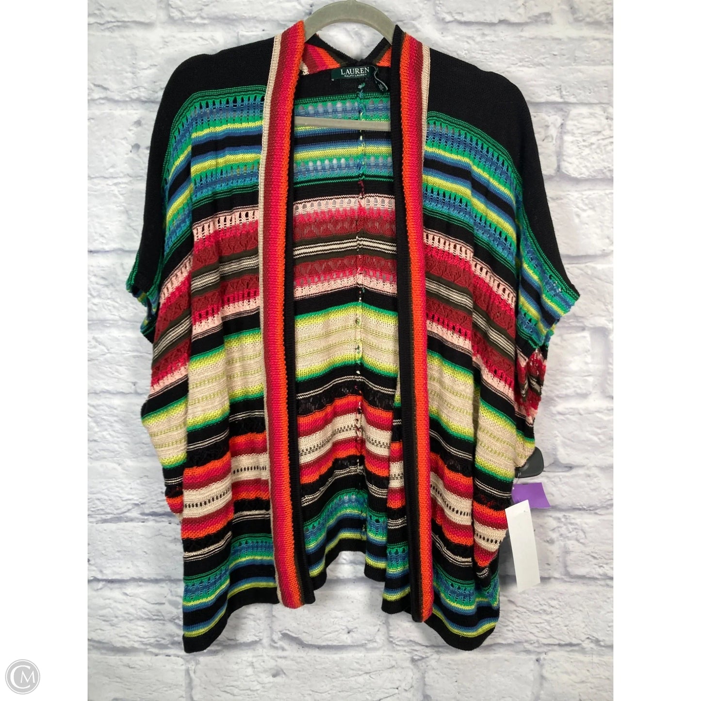 Vest Sweater By Lauren By Ralph Lauren In Striped Pattern, Size: Sp