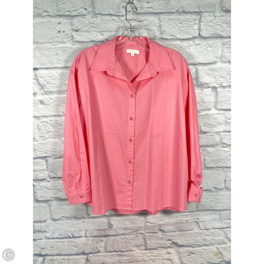 Top Long Sleeve By Clothes Mentor In Pink, Size: S