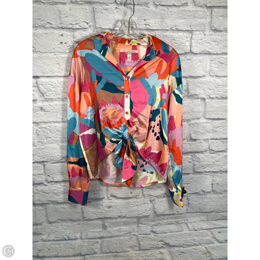 Blouse Long Sleeve By Hutch In Multi-colored, Size: Xs
