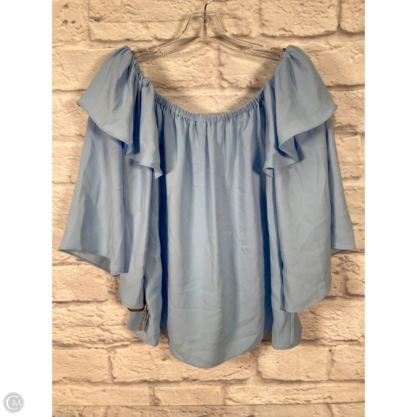 Blouse Short Sleeve By Trina Turk In Blue, Size: M