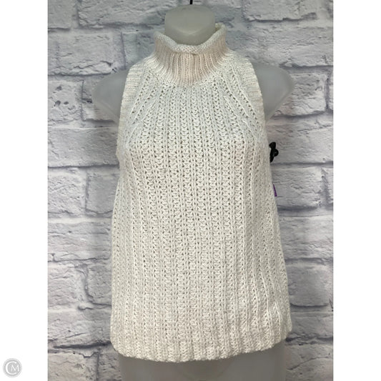 Vest Sweater By Moth In White, Size: Xs