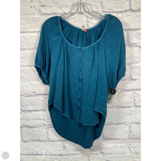 Top Short Sleeve By Pilcro In Blue, Size: Xs