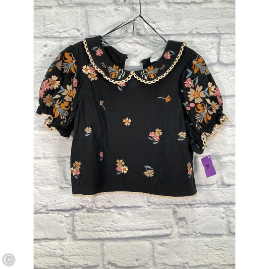 Top Short Sleeve By Mable In Black, Size: M