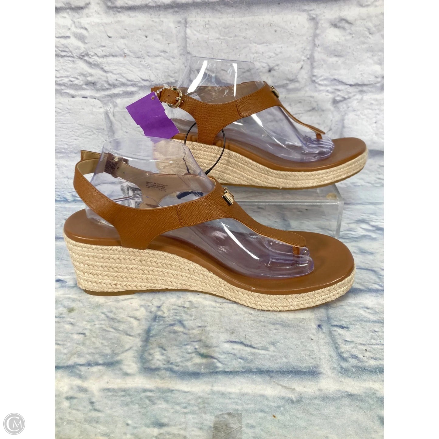 Sandals Heels Wedge By Michael By Michael Kors In Brown, Size: 11