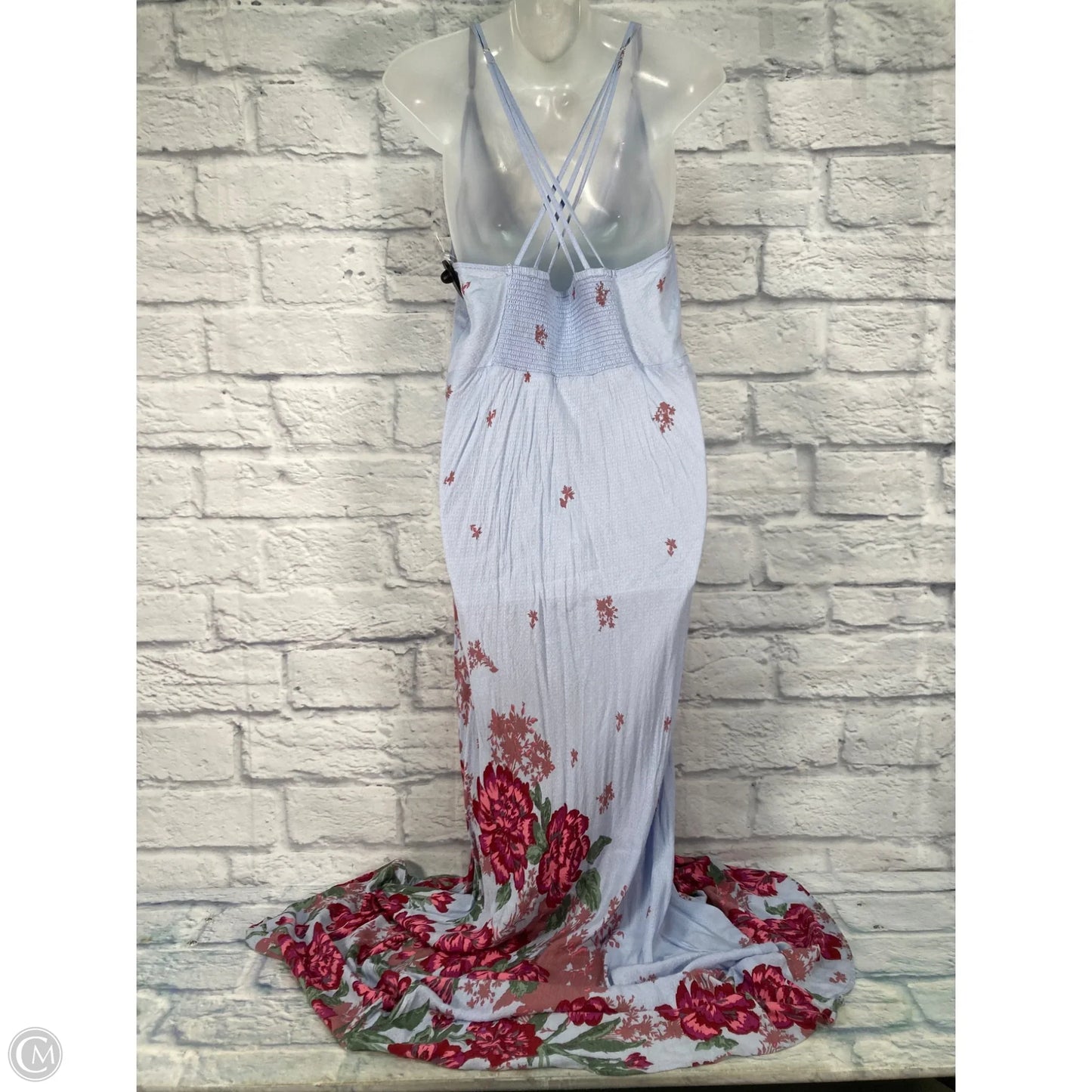 Dress Casual Maxi By Free People In Blue & Pink, Size: M