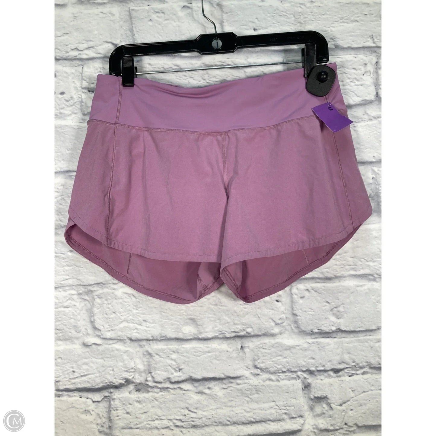 Athletic Shorts By Lululemon In Purple, Size: 8