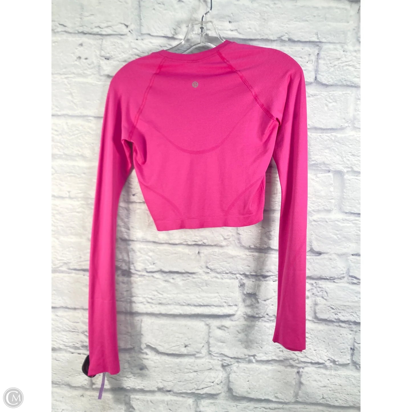 Athletic Top Long Sleeve Crewneck By Lululemon In Pink, Size: 4