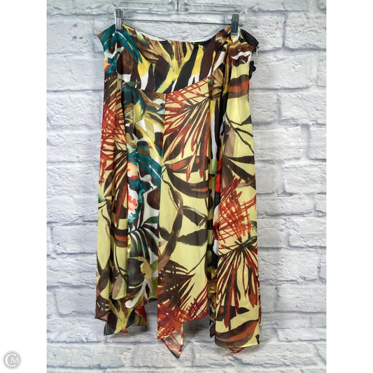 Skirt Midi By Chicos In Multi-colored, Size: 14