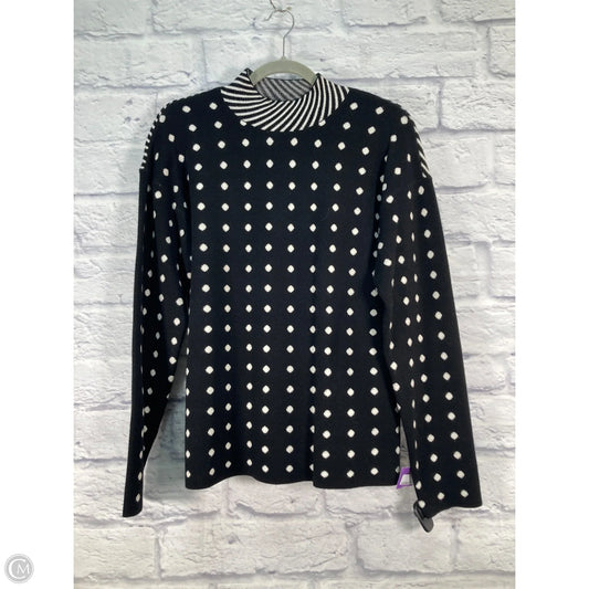 Sweater By Anthropologie In Black & White, Size: M