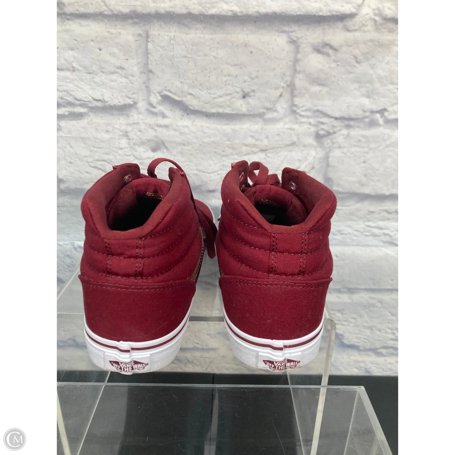 Shoes Sneakers By Vans In Red, Size: 9