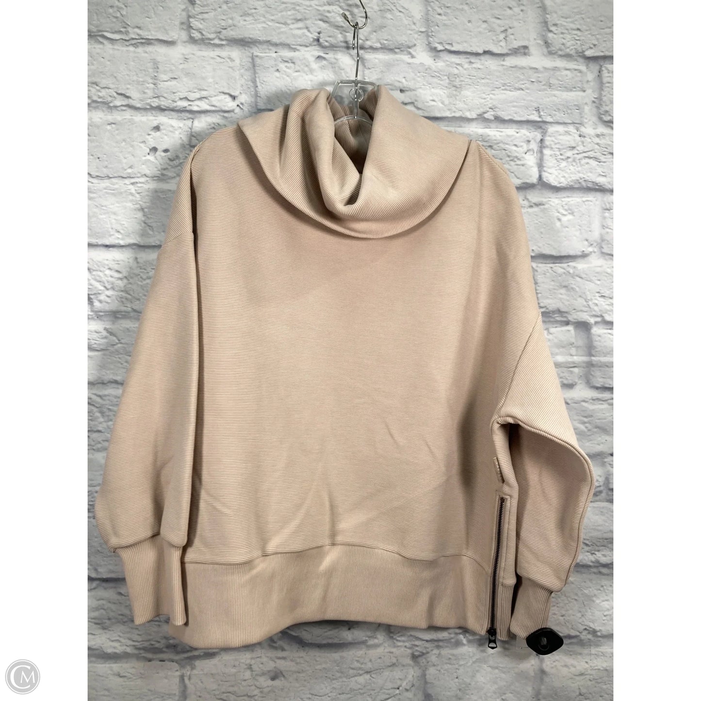 Sweatshirt Collar By Varley In Tan, Size: L