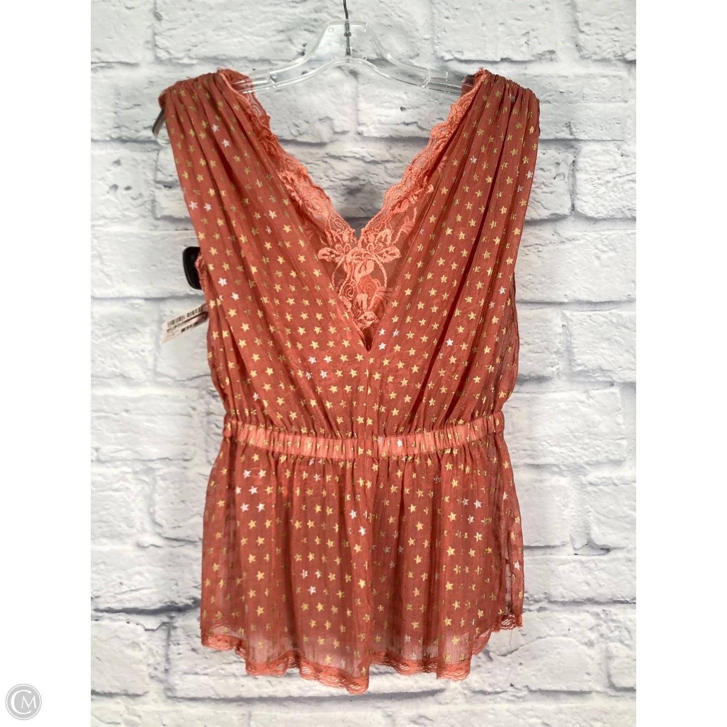Blouse Sleeveless By Free People In Pink, Size: Xs