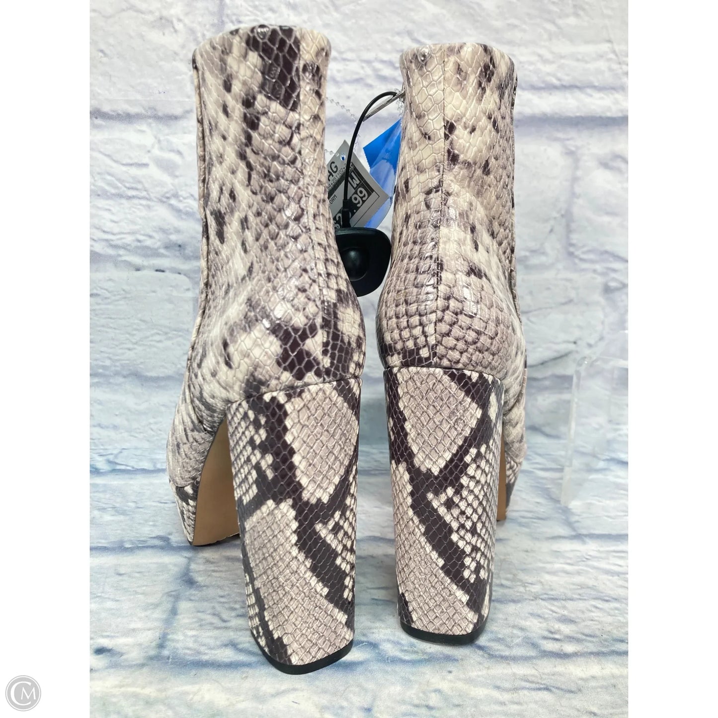 Shoes Heels Platform By Vince Camuto In Snakeskin Print, Size: 7.5