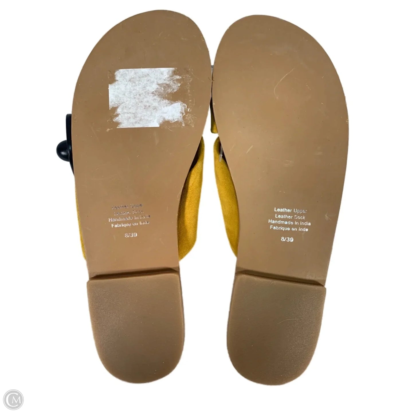 Sandals Flats By Jeffery Campbell In Tan & Yellow, Size: 8