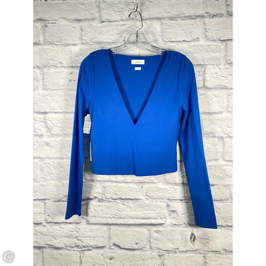 Top Long Sleeve By Babaton In Blue, Size: L