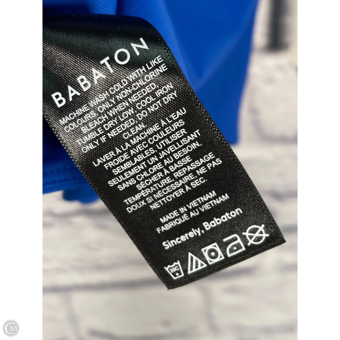 Top Long Sleeve By Babaton In Blue, Size: L