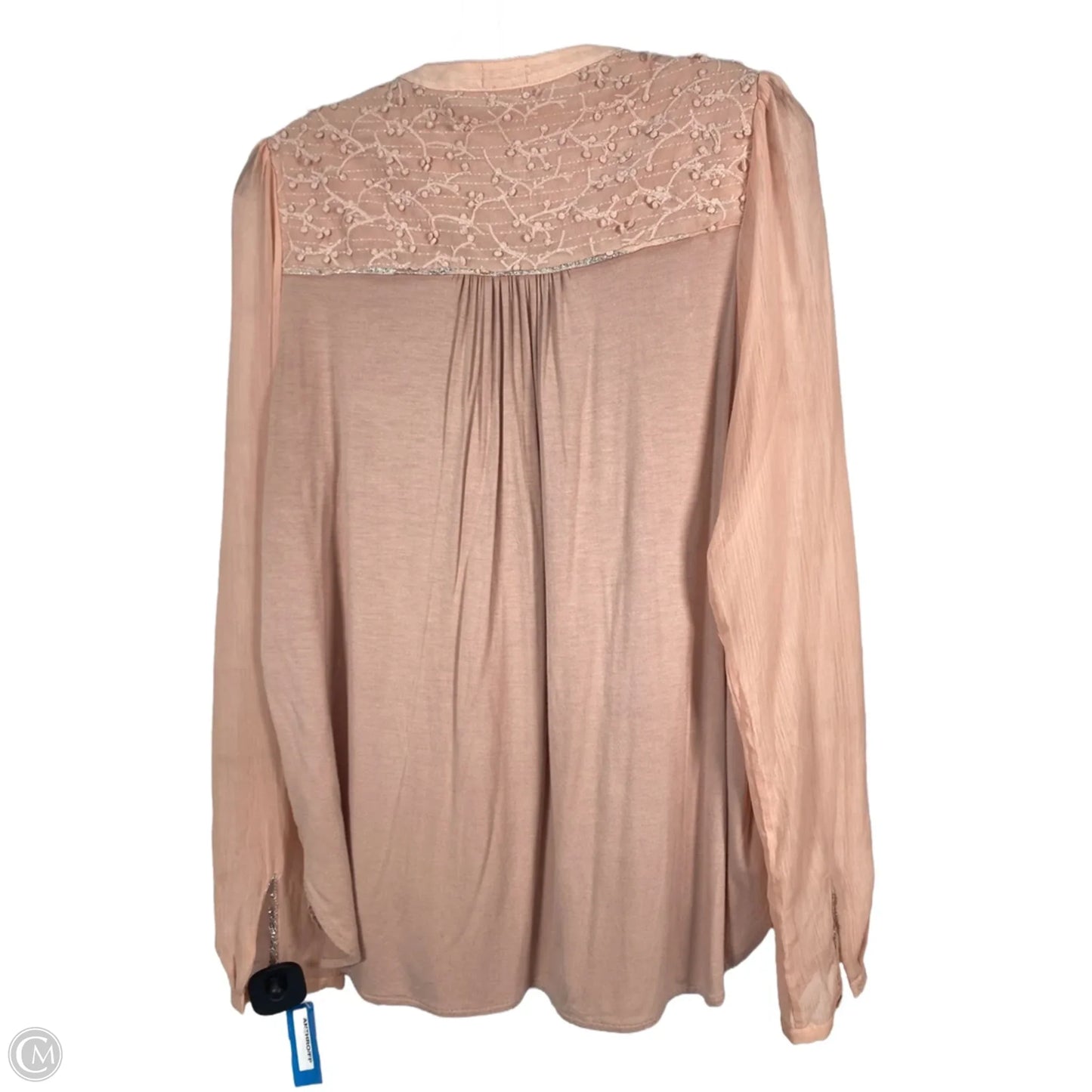 Blouse Long Sleeve By Tiny In Pink, Size: L