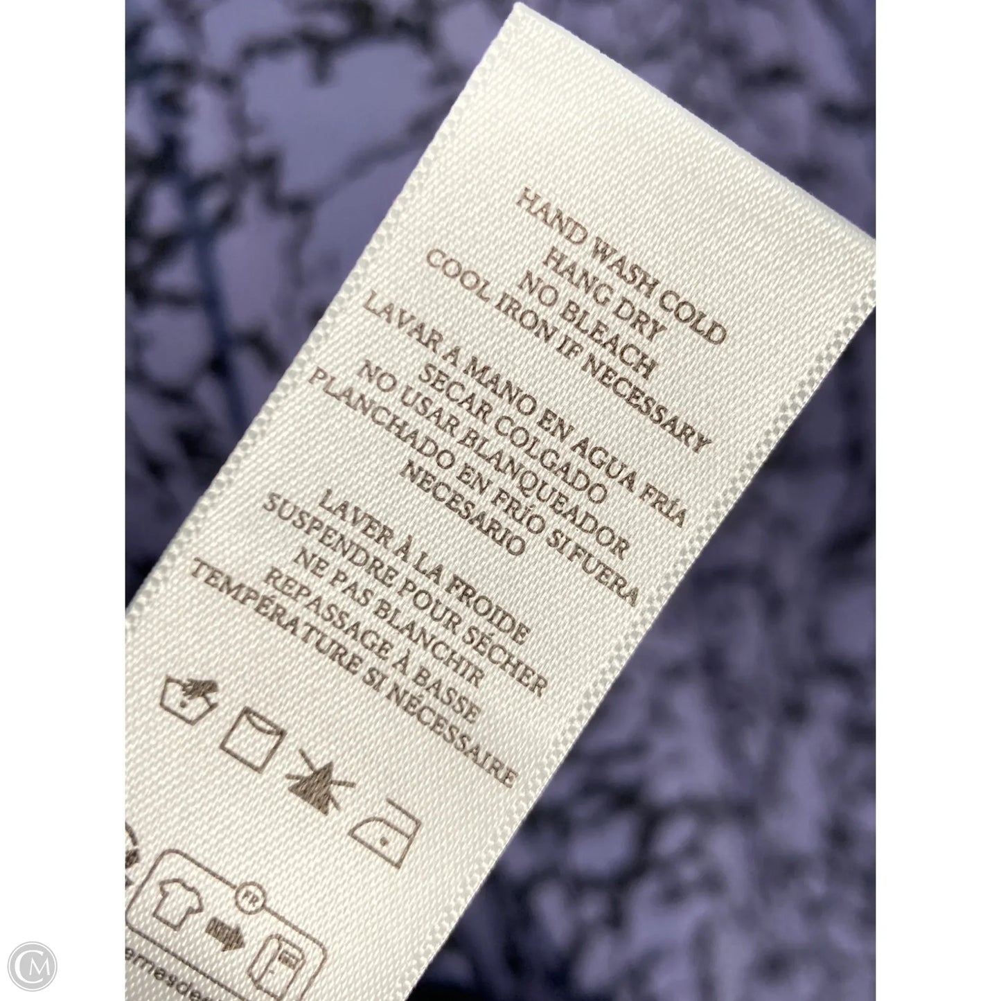 Blouse Long Sleeve By Rails In Black & Purple, Size: M