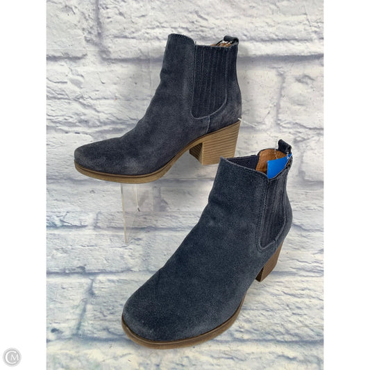 Boots Ankle Heels By Sofft In Blue, Size: 6.5