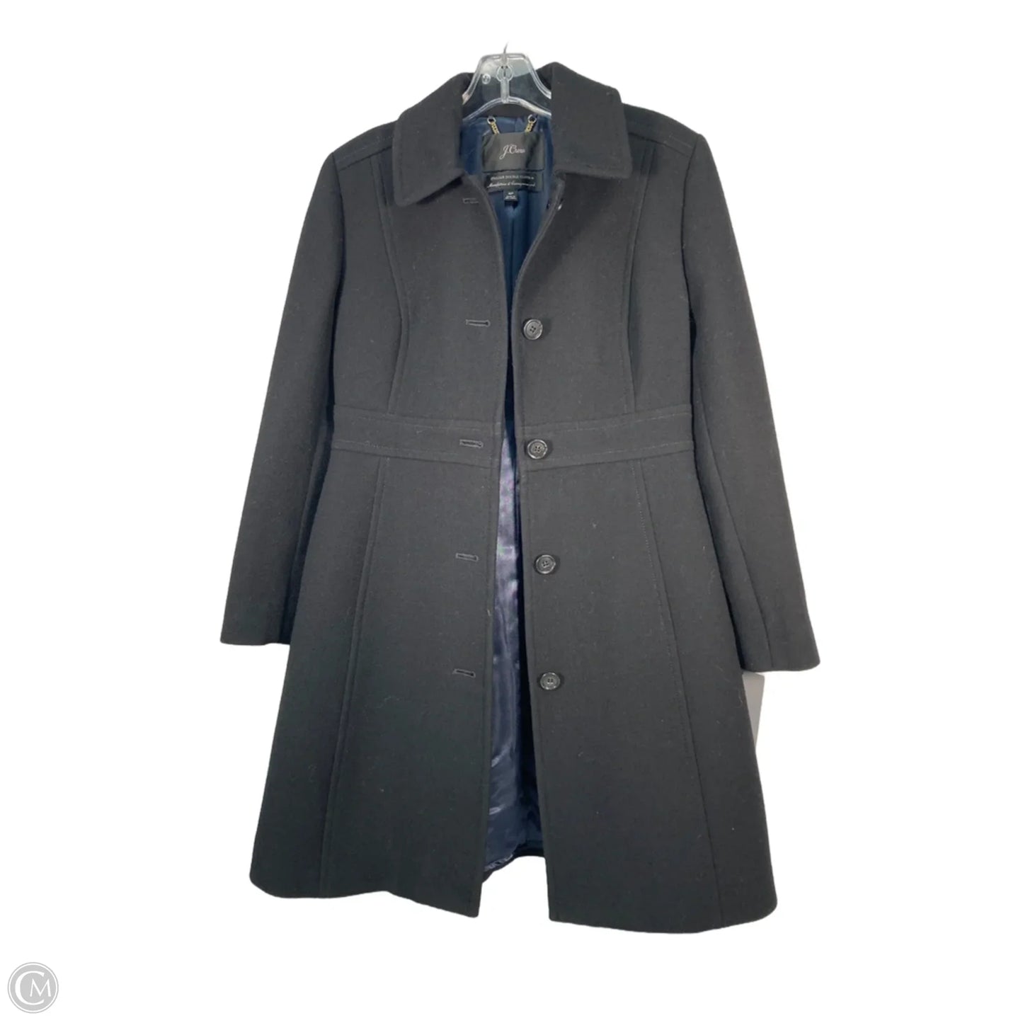 Coat Wool By J. Crew In Black, Size: Sp