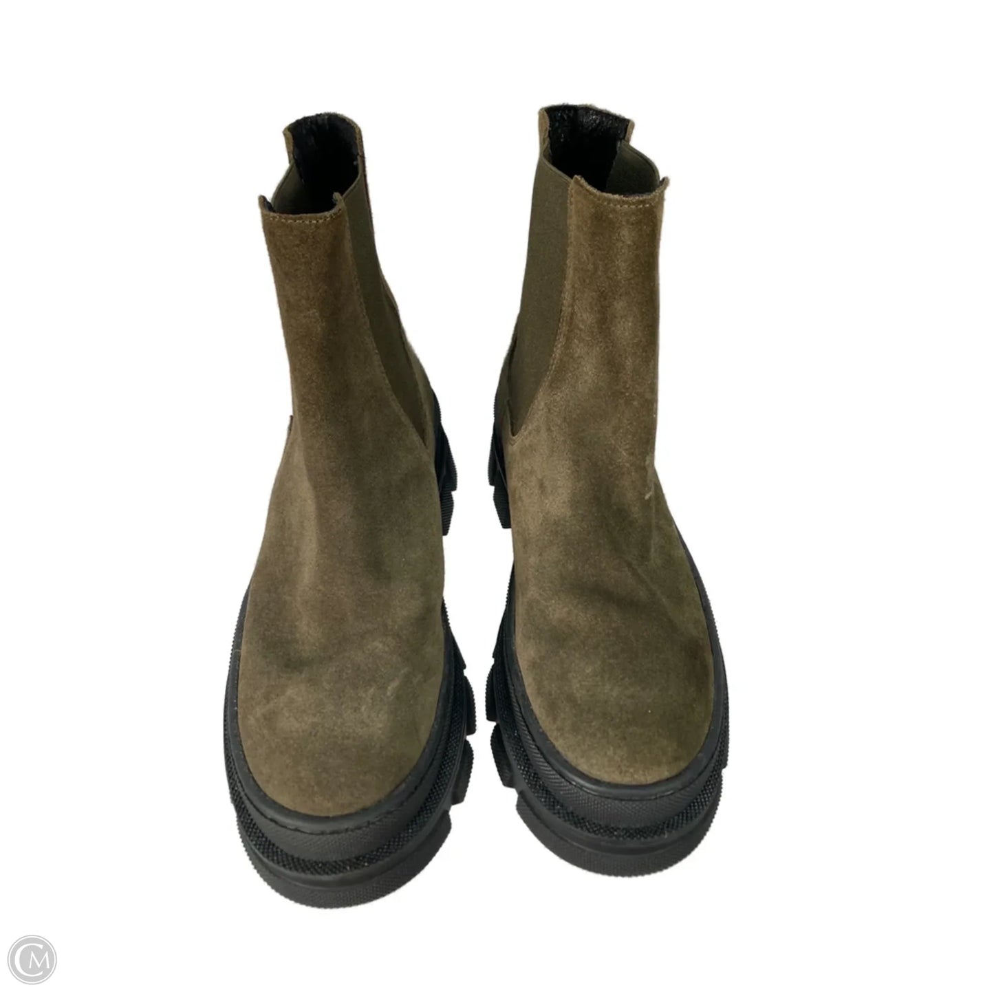 Boots Combat By Clothes Mentor In Green, Size: 7.5