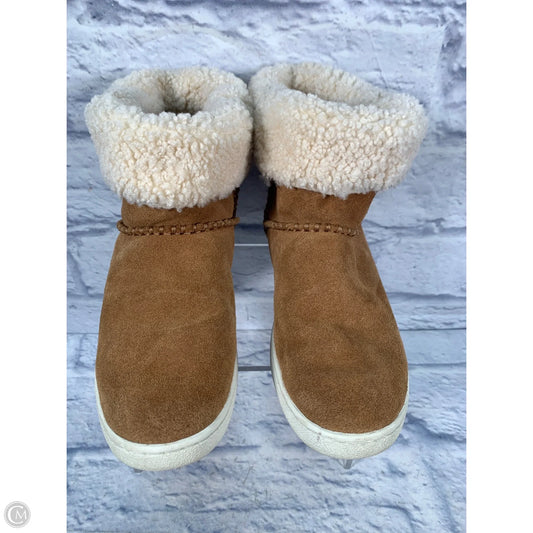 Boots Designer By Ugg In Brown, Size: 8