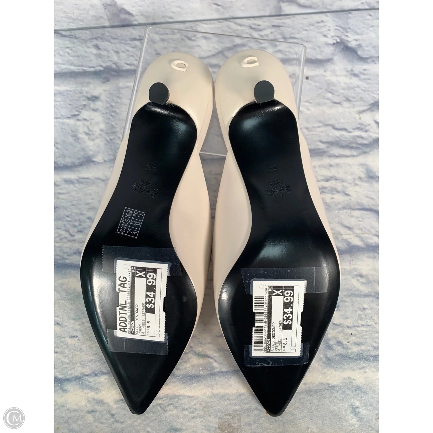 Shoes Designer By Coach In Cream, Size: 8.5