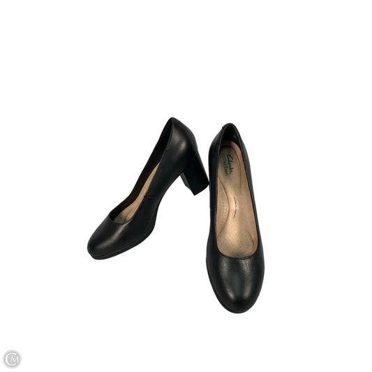 Shoes Heels Block By Clarks In Black, Size: 9