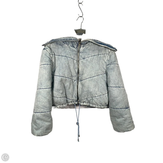 Jacket Puffer & Quilted By Blanknyc In Blue Denim, Size: S