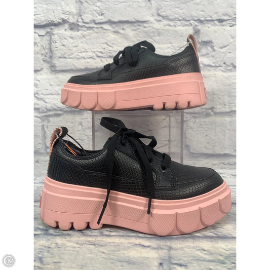 Shoes Sneakers By Sorel In Black & Pink, Size: 6.5