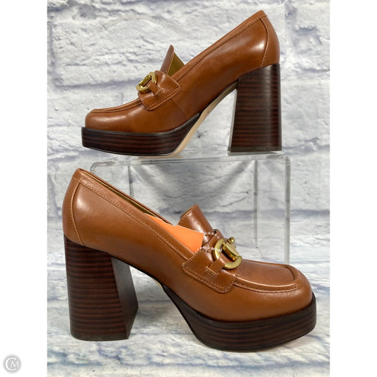 Shoes Heels Block By Marc Fisher In Brown, Size: 5