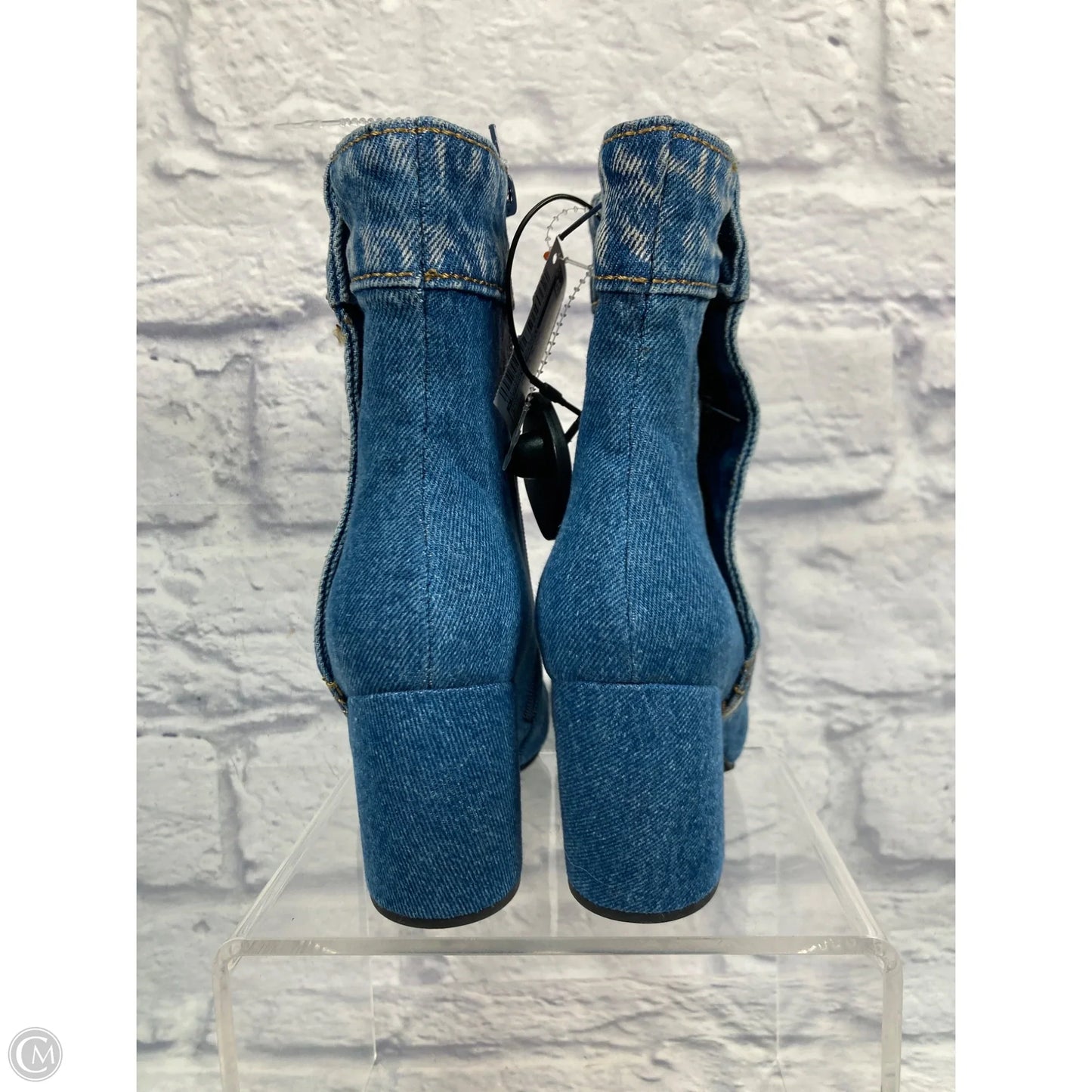 Shoes Heels Block By Jeffrey Campbell In Blue Denim, Size: 6