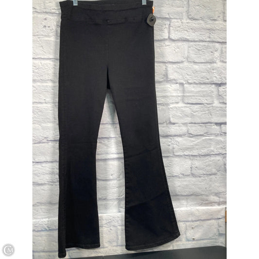 Jeans Flared By Frame In Black Denim, Size: 10