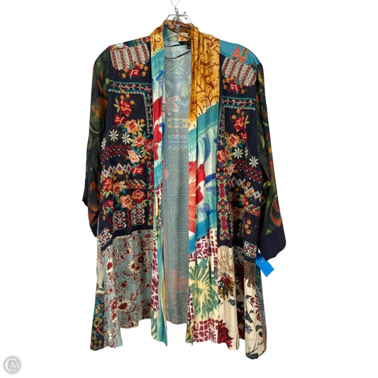 Cardigan By John Mark In Green & Orange, Size: M