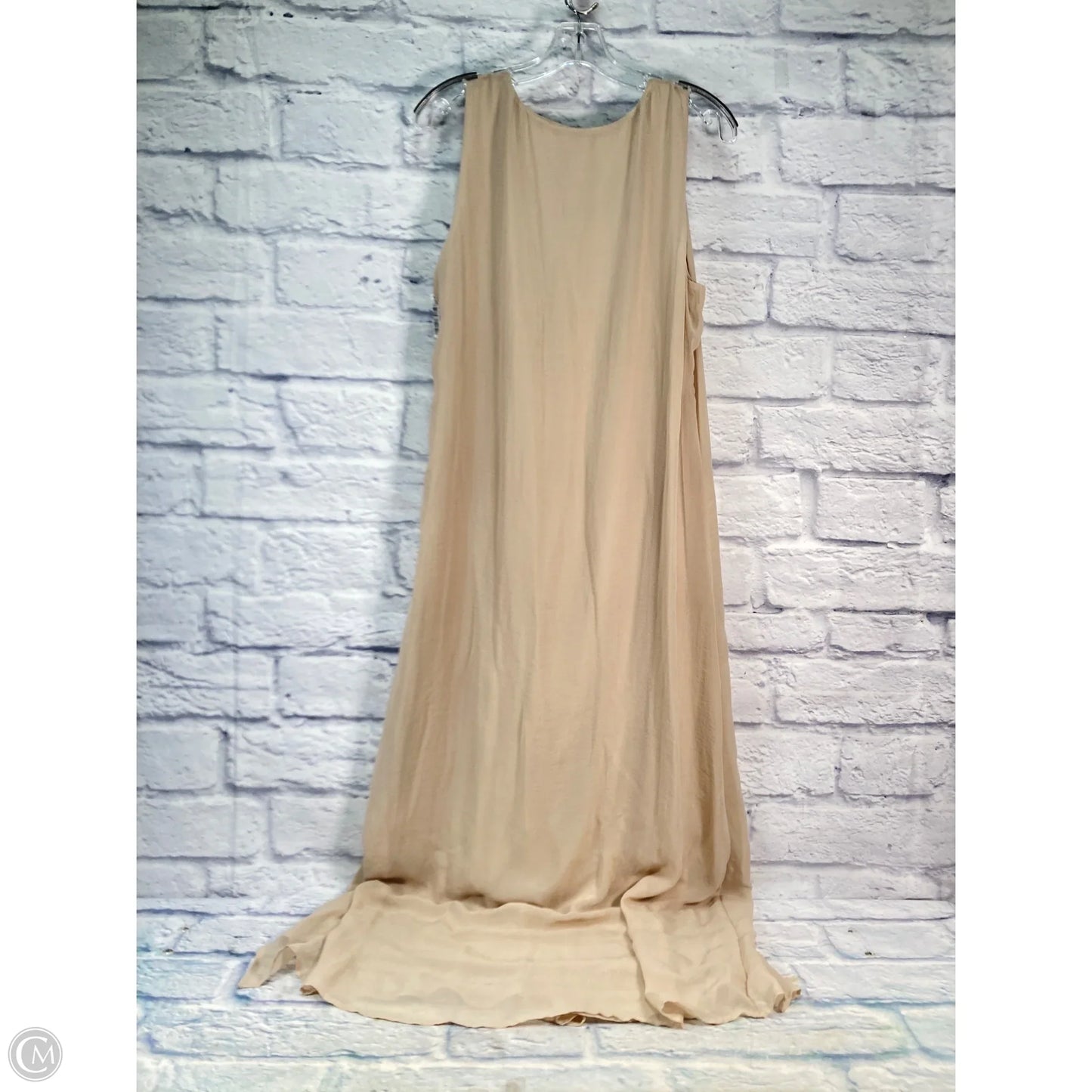 Dress Casual Maxi By Chicos In Beige, Size: L